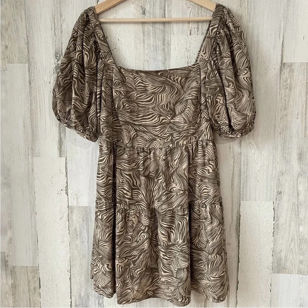 House of Harlow mini square neck dress, size Large